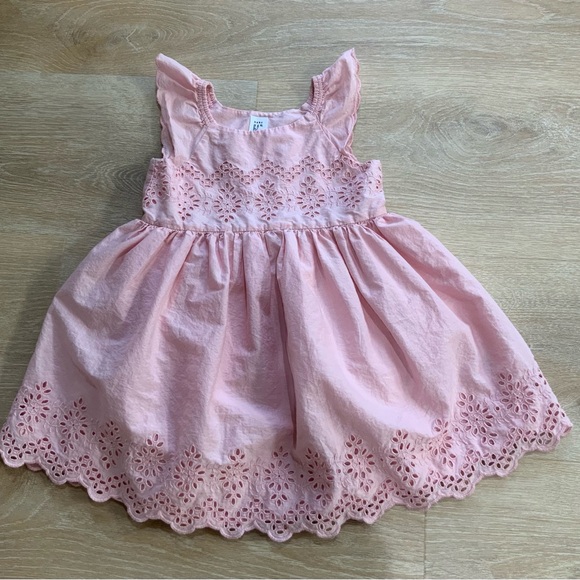 GAP Other - Baby Gap Pink Flutter Eyelet Dress! Size 4T